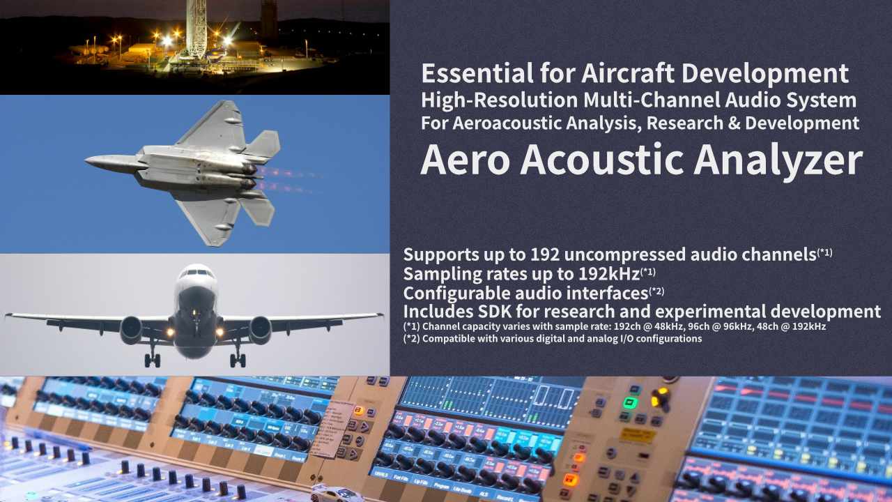 Announcing Aero Acoustic Analyzer: A High-Resolution Multi-Channel Audio System for Acoustic Analysis Research and Development Experiments Essential to Aircraft Development